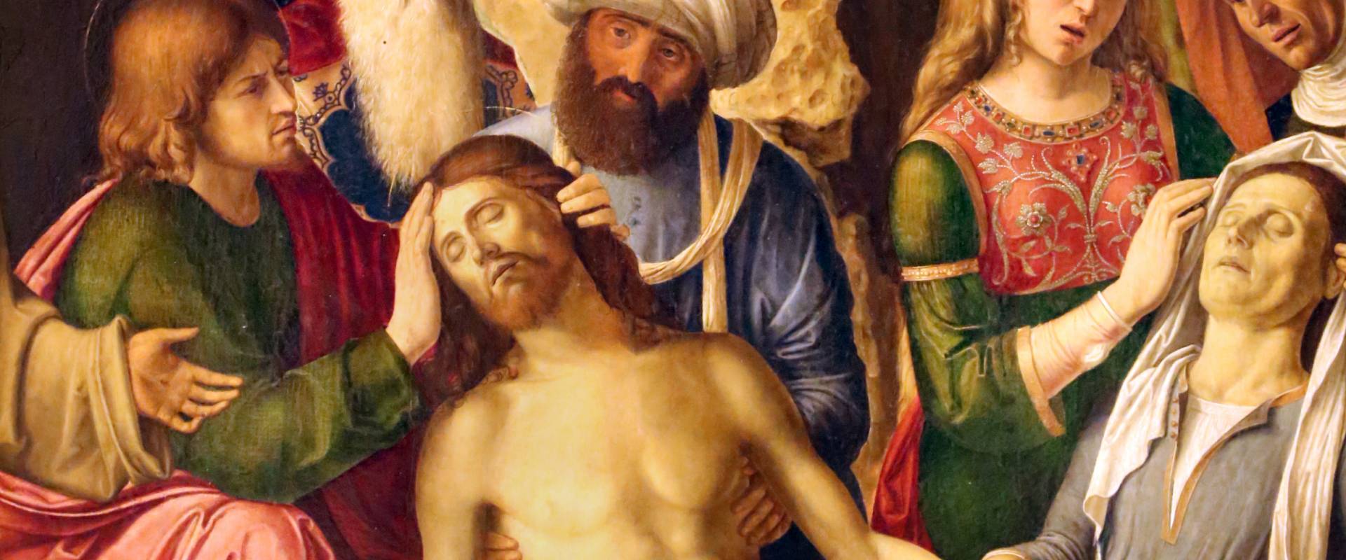 Cima da conegliano, compianto sul cristo morto coi ss. francesco e bernardino, 1502-1505 ca. 02 foto di Sailko
